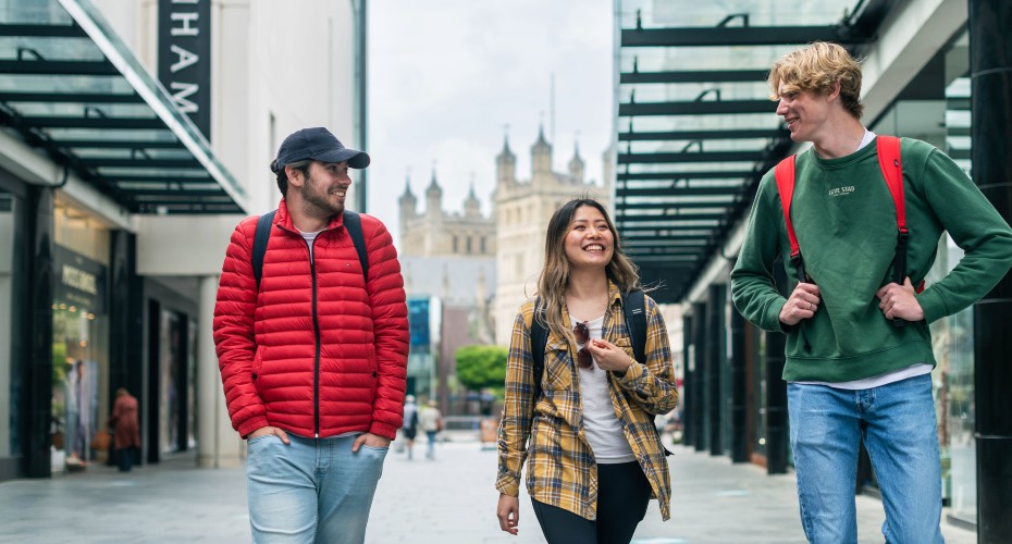 Students in Princesshay