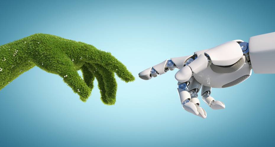 nature technology abstract concept robot hand