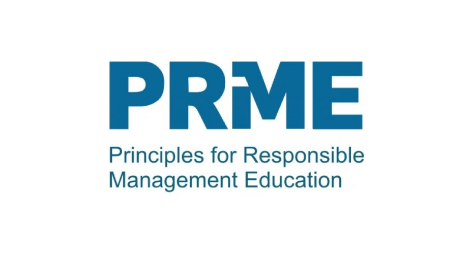 Prme for principles for responsible management education logo.