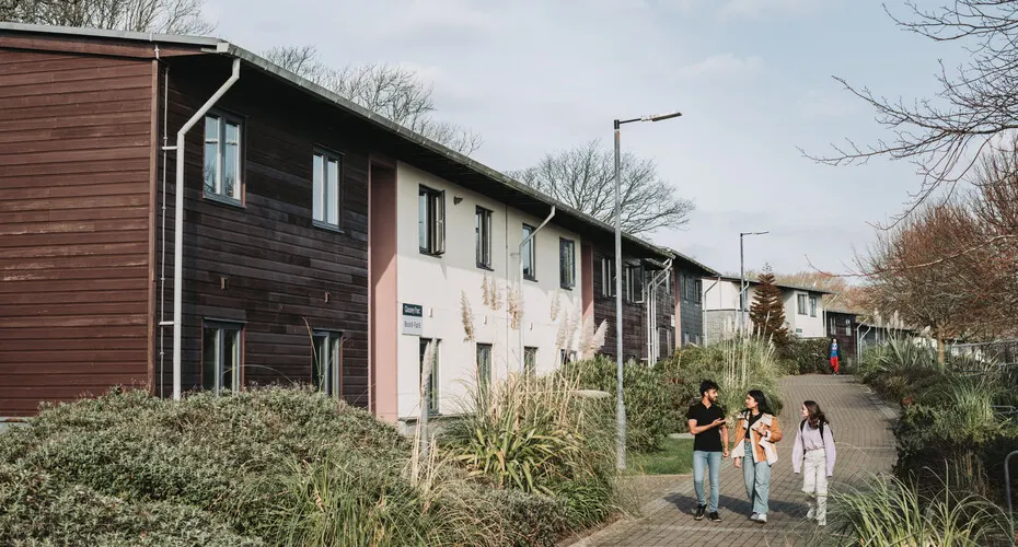 View of student accommodation on penryn campus.